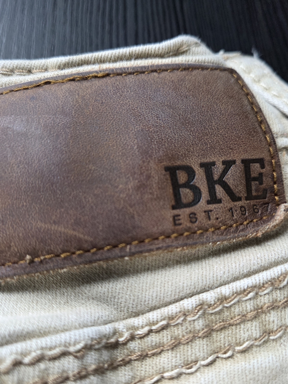 BKE Mens Jake Straight Tan Denim 5 Pocket Pants Size 29 x 32 - Picture 12 of 13